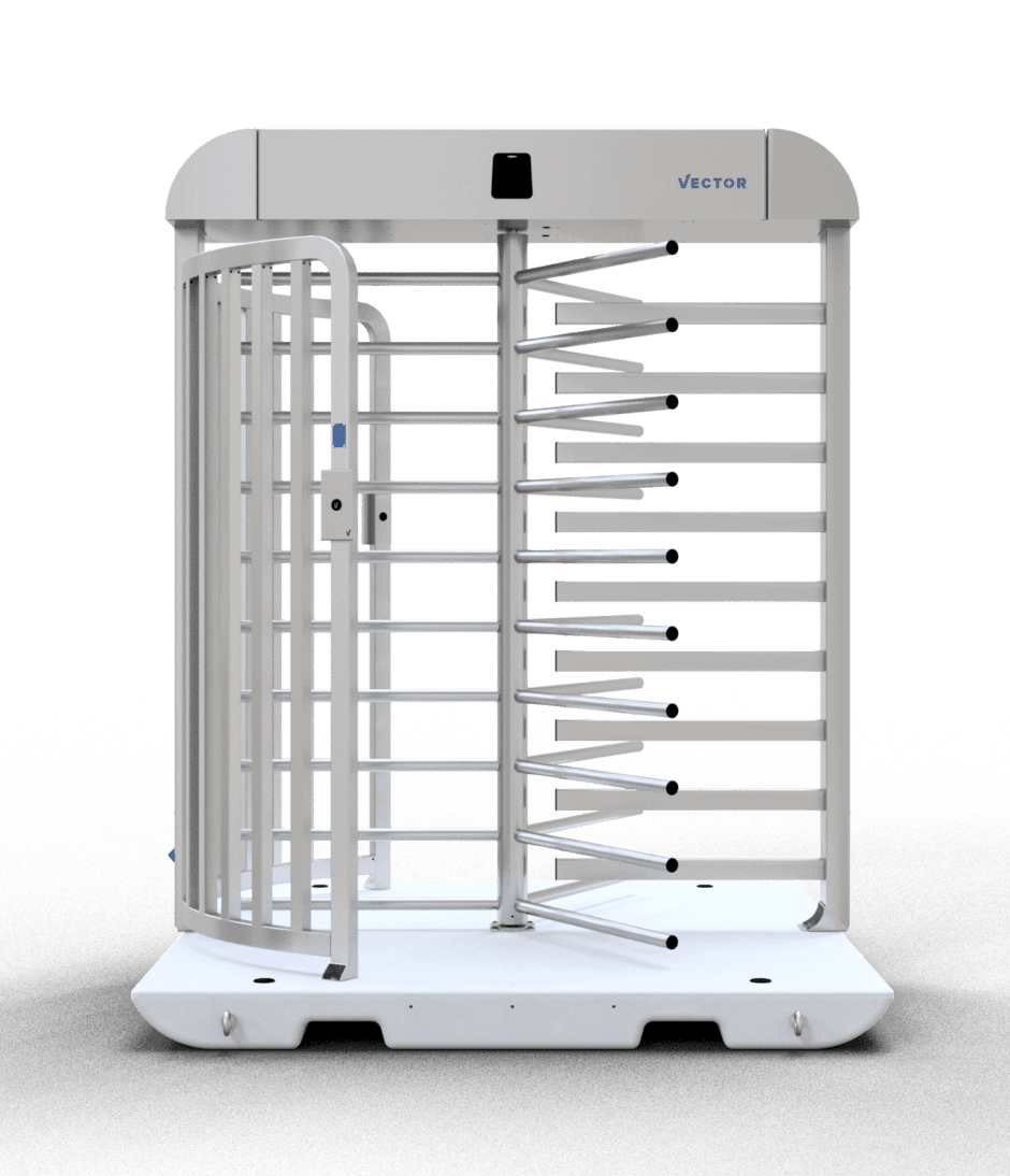 Mobiles V-Turnstile Drehkreuz für Baustellen